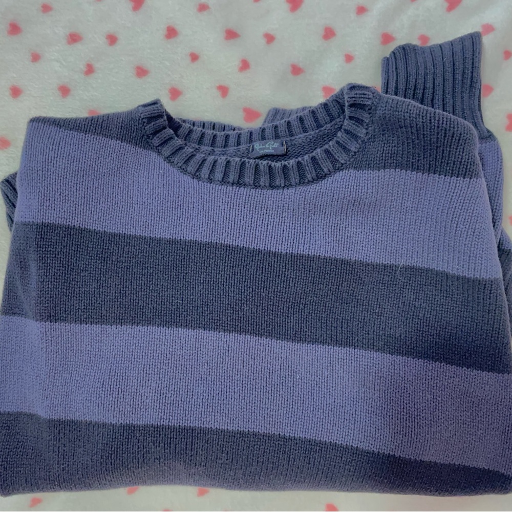 Brandy Melville blue striped sweater